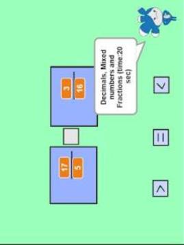 Comparing Fractions, Decimals and Mixed numbers游戏截图3