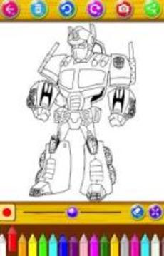 Robot Transform Coloring Pages games free游戏截图1