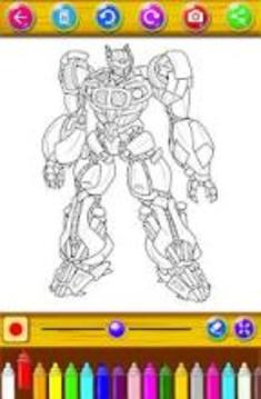 Robot Transform Coloring Pages games free游戏截图2
