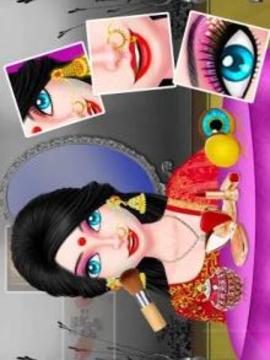 Indian Bhabhi Makeup Salon Game游戏截图3