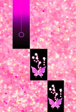 Pink Glitter Piano Tiles Butterfly游戏截图3