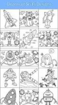 Super Robot Coloring Book - Sci Fi游戏截图4