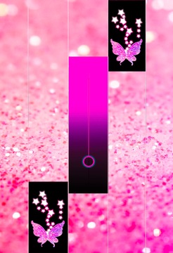 Pink Glitter Piano Tiles Butterfly游戏截图1