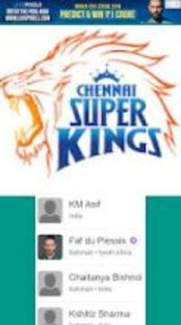 CSK Playing in 11 Players and Fixture/Matches游戏截图2