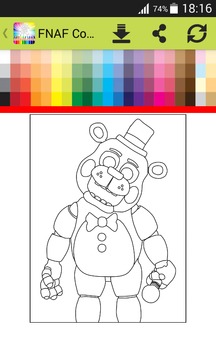 Coloring Book Five Nights游戏截图5