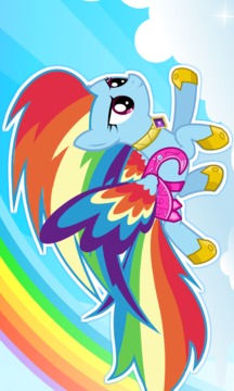 My Rainbow Dash Dress Up游戏截图2
