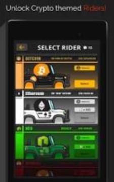 Crypto Rider - Bitcoin and Cryptocurrency Racing游戏截图2