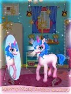 Rainbow Pony Princess Unicorn Beauty Makeover游戏截图5