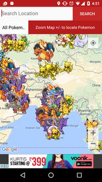 Pok Locator for Pokemon Go游戏截图1