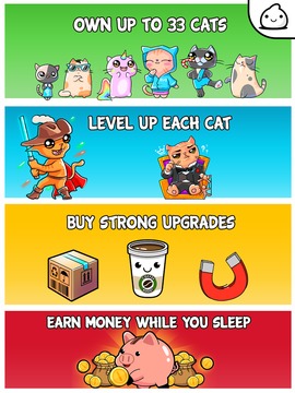 Unicorn Cat Evolution - Idle Cute Kawaii Clicker游戏截图2