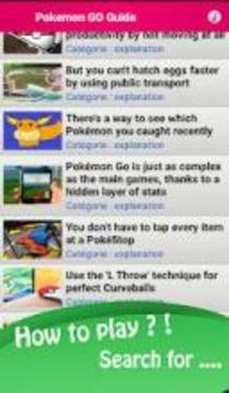 Guide for Pokemon Go游戏截图2