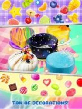 Galaxy Mirror Glaze Cake - Sweet Desserts Maker游戏截图2