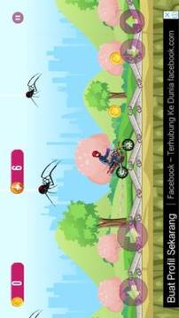 Spiderman Motorbike Cross游戏截图1