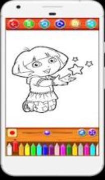 Dora:coloringbook Fans游戏截图2