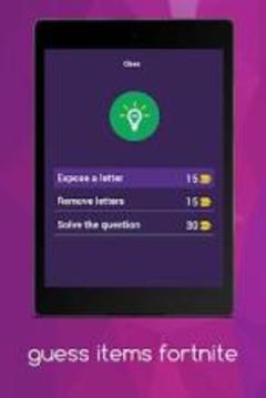 Quiz Fortnite * Guess The Items Fortnite游戏截图1