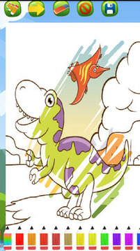 儿童画之恐龙世界游戏截图5