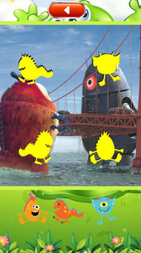 小怪兽贴纸游戏截图1