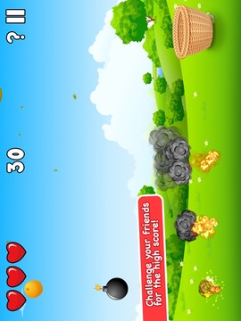 Circus Basket Fruit Catcher游戏截图2