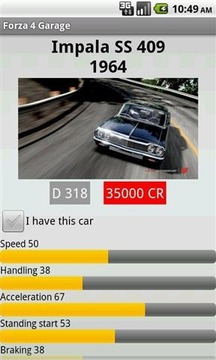 Forza 4 Garage游戏截图3