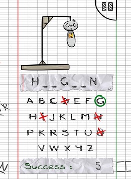 The hangman game scrawls游戏截图3