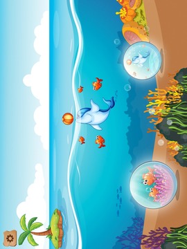水下拼图 - 海和海洋动物为孩子和幼儿游戏截图2