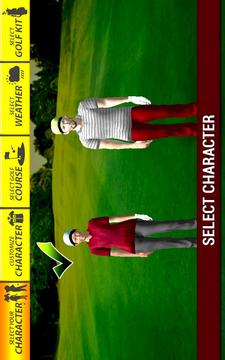 职业高尔夫玩3D游戏截图4