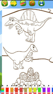 儿童画之恐龙世界游戏截图4