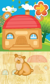 动画拼图房子动物游戏截图4