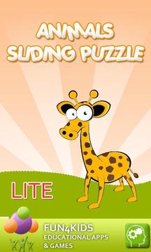 Animals Slide Puzzle Lite游戏截图1