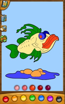 填色游戏：鱼游戏截图3