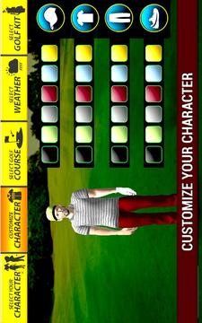 职业高尔夫玩3D游戏截图5