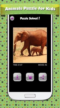 动物拼图为孩子们游戏截图2