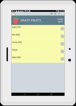 Crazy fruits (Play & Chat)游戏截图1