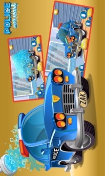 police car wash games for boys游戏截图2