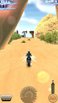 3D沙漠摩托赛车游戏截图1