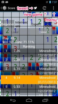 Minesdroid (Minesweeper)游戏截图2