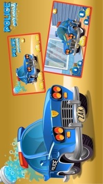 police car wash games for boys游戏截图5