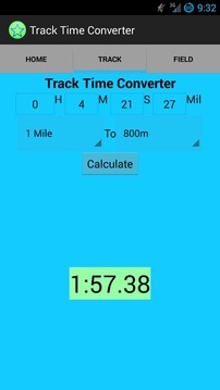 Track and Field Time Converter游戏截图4
