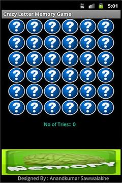 Free Crazy Letter Memory Game游戏截图4