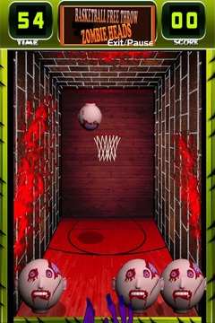 Basketball Free Throw: Zombie游戏截图3