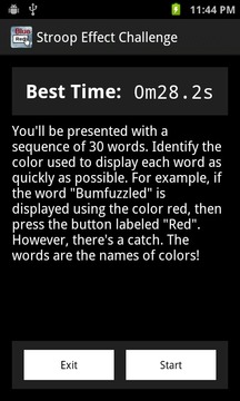 Stroop Effect Challenge游戏截图1