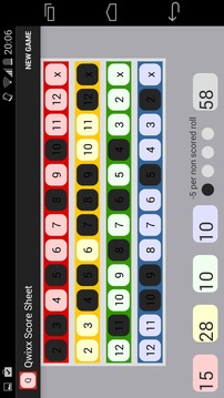 Qwixx Score Sheet游戏截图1