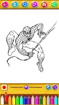 The amazing spider hero Coloring Pages游戏截图1