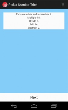 Pick a Number Trick游戏截图3