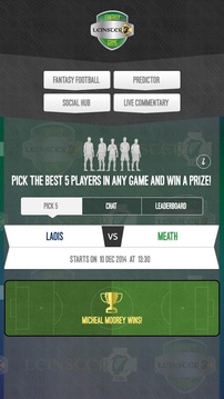 Leinster GAA Fantasy Game游戏截图4