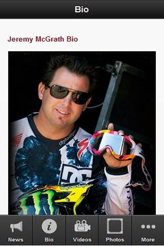 Jeremy McGrath Fan App游戏截图3