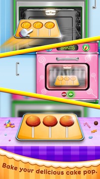 Sweet Cake Pop Maker - Cooking Games游戏截图5