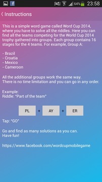 Word Cup 2014 Lite游戏截图2