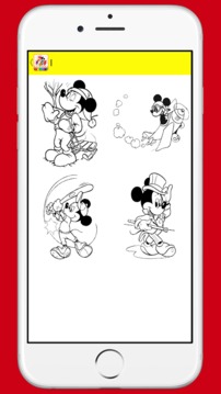 Coloring Mickey And Minnie Character游戏截图1