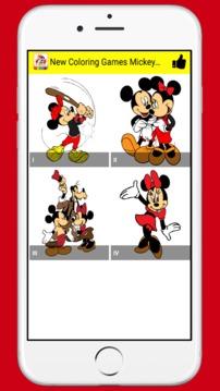Coloring Mickey And Minnie Character游戏截图2